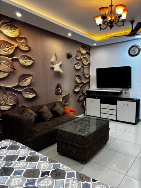 Furnished 2BHK Flat for Sale in Zirakpur with Roof Rights