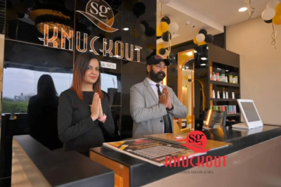 Knuckout saloon near City Centre Market, Model Town, Patiala