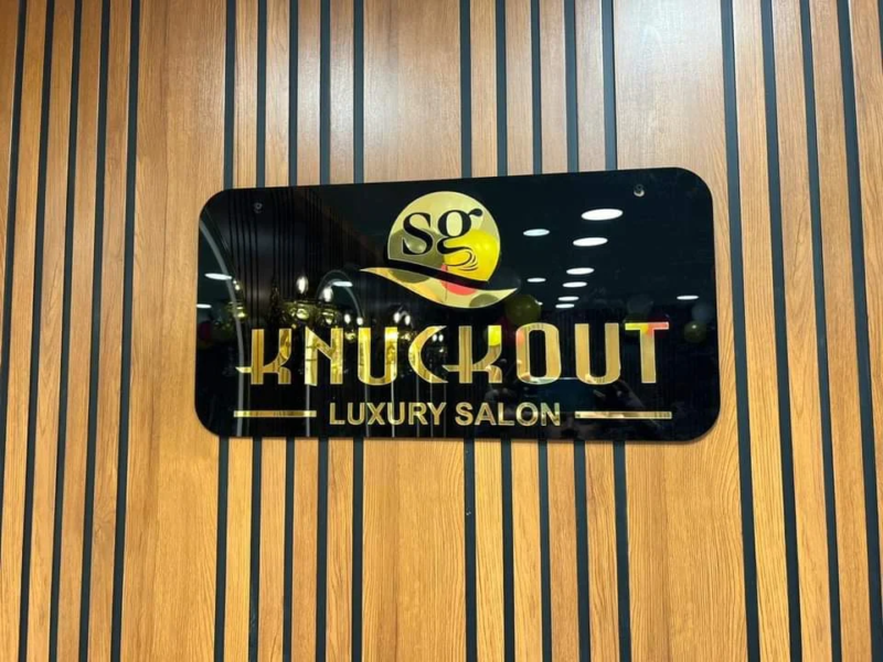 Knuckout saloon near City Centre Market, Model Town, Patiala